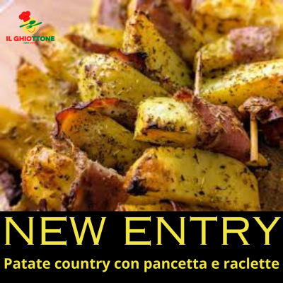 Patate country con pancetta e raclette - 